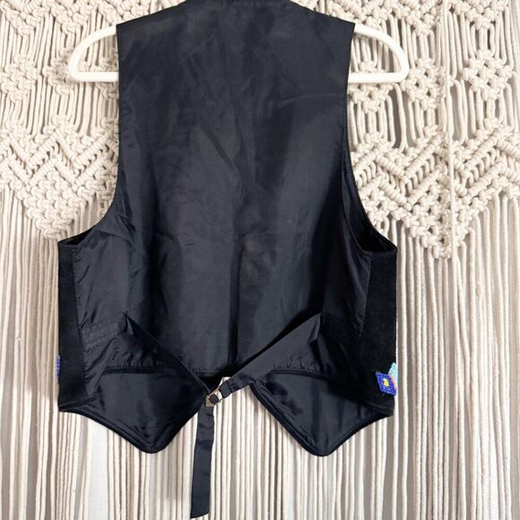 Vintage 1993 Gammon Shire Suede Beaded Vest – Boho Western Statement - Picture 5 of 6